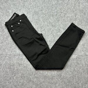 J. Crew Toothpick Skinny Jeans Women's Size 26 Mid Rise Black Denim NWT